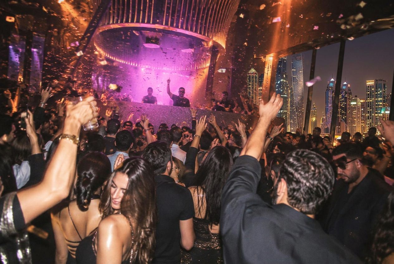 Dubai venue at night